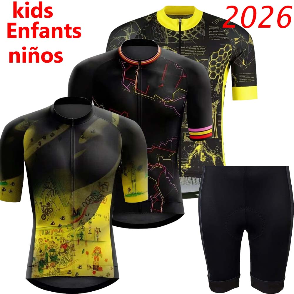 Summer Clothing Kids Sale - Kinderen Frankrijk Tour 2026 Fietskleding Set
