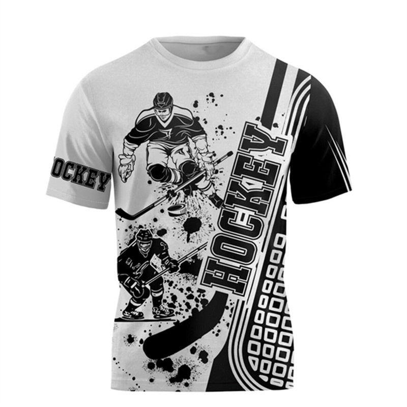 Summer Clothing Canada - Canada Hockey Sport T-Shirt Mode 3d