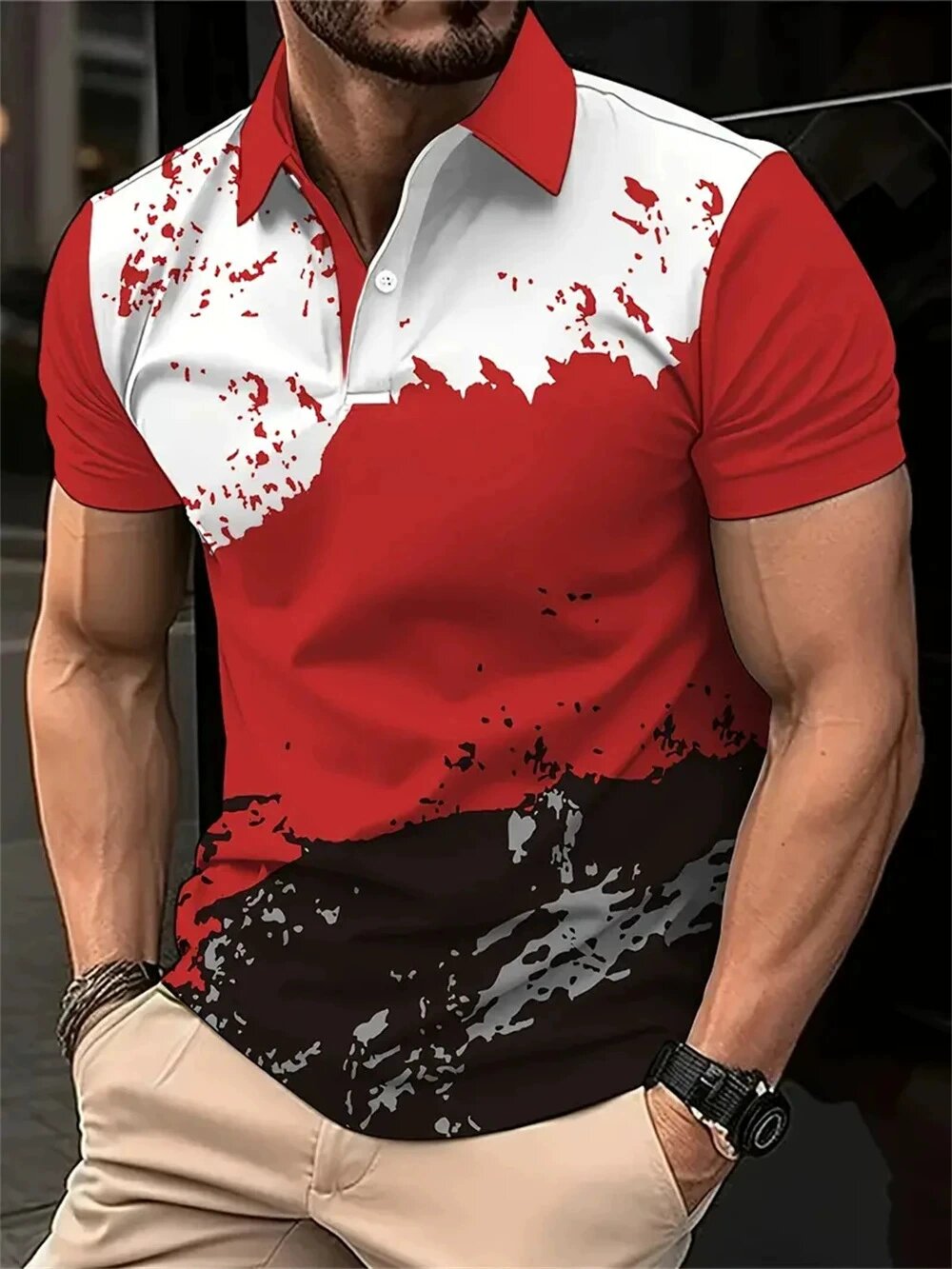 Summer Clothing Canada - Mode Esdoornbladeren Canada Vlag Heren Polo