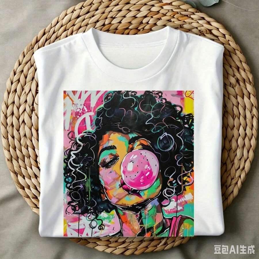 Summer Clothing Trends 2025 Women'S - Funky Weekend Vibes Pop Art Krullend