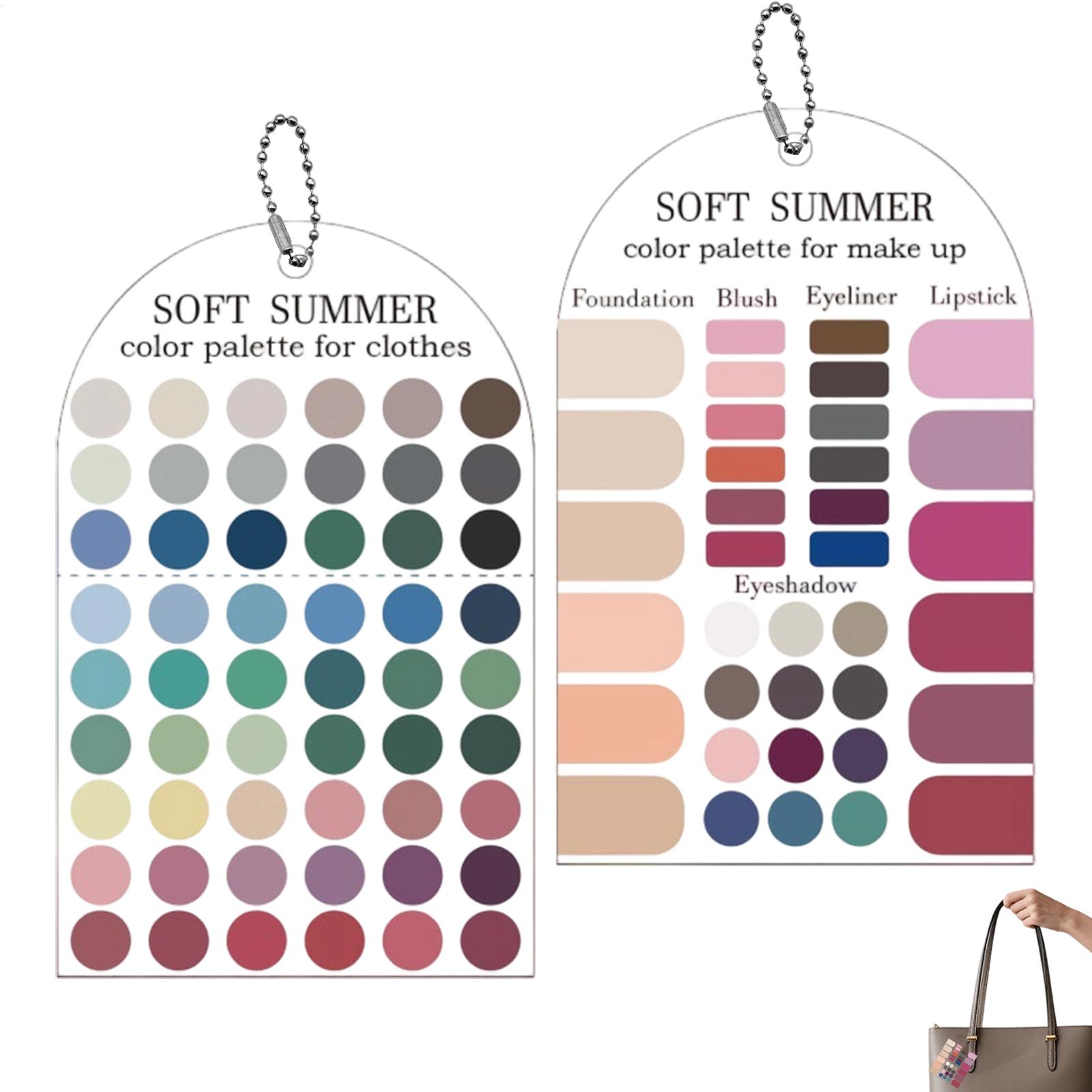 Summer Clothing Color Palette - 2 stuks acryl seizoenspalet zacht zomerkleurenpalet