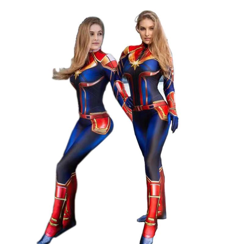 Romper Playsuit Women - Film Kapitein Cosplay Kostuum Dames Superheld