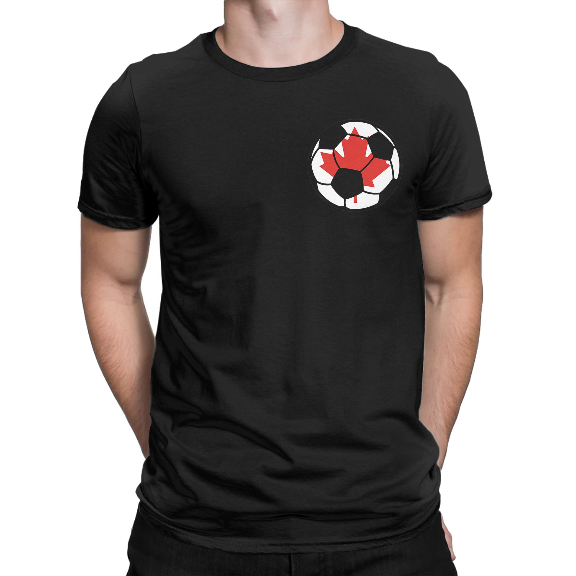 Summer Clothing Canada - Canada Voetbal Canadese Vlag Mannen T-shirt