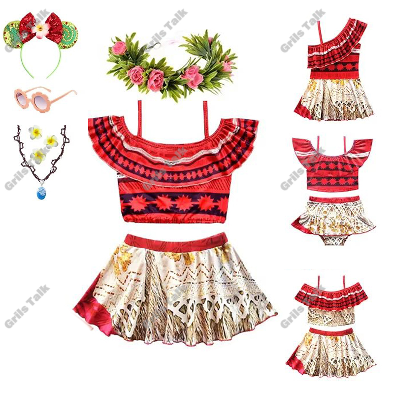Summer Clothing Sets Women - Zomer Fee Prinses Moana Cosplay Badmode