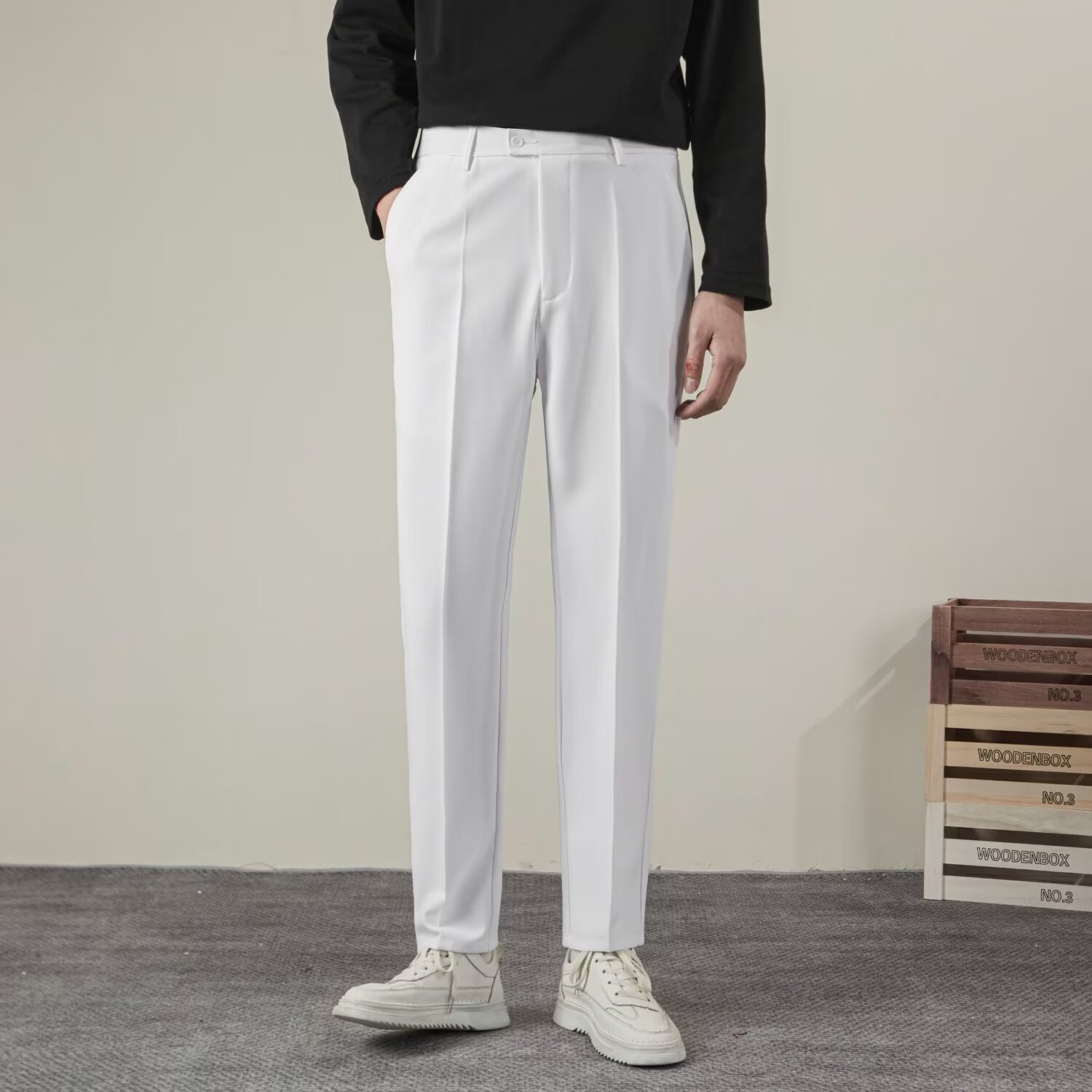 Summer Clothing Brands Men - Zomer heren effen kleur rechte casual
