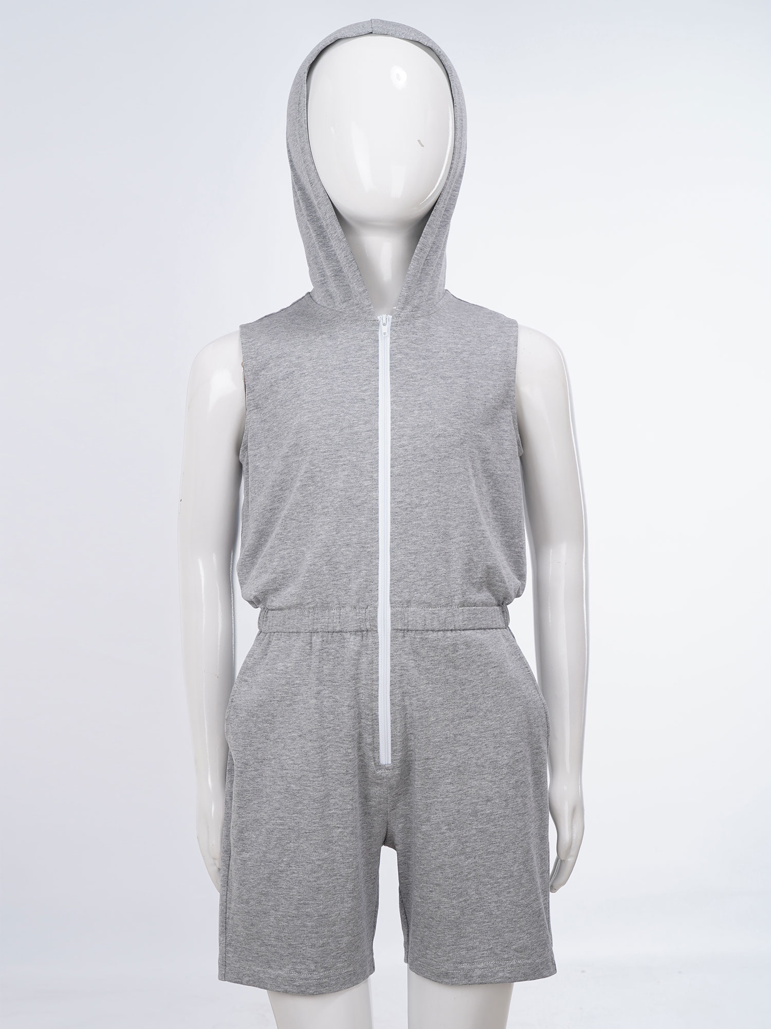 Summer Clothing Boys - Kinderkleding Kinderjongens Jumpsuit met ritssluiting en