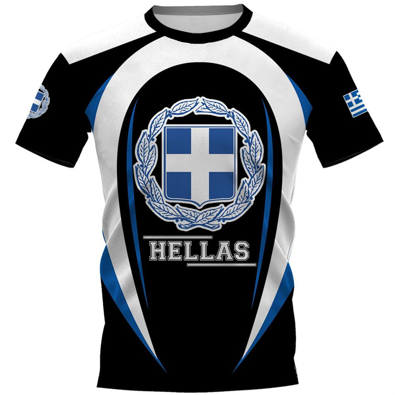 Summer Clothing For Greece - Hellas Totem Griekenland Embleem Grafische T-Shirt