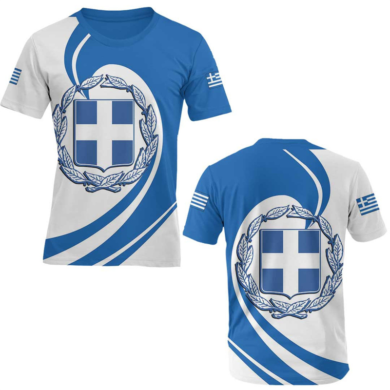Greece Flag Map 3d Printed T S - Summer Clothing For Greece recensie en prijs