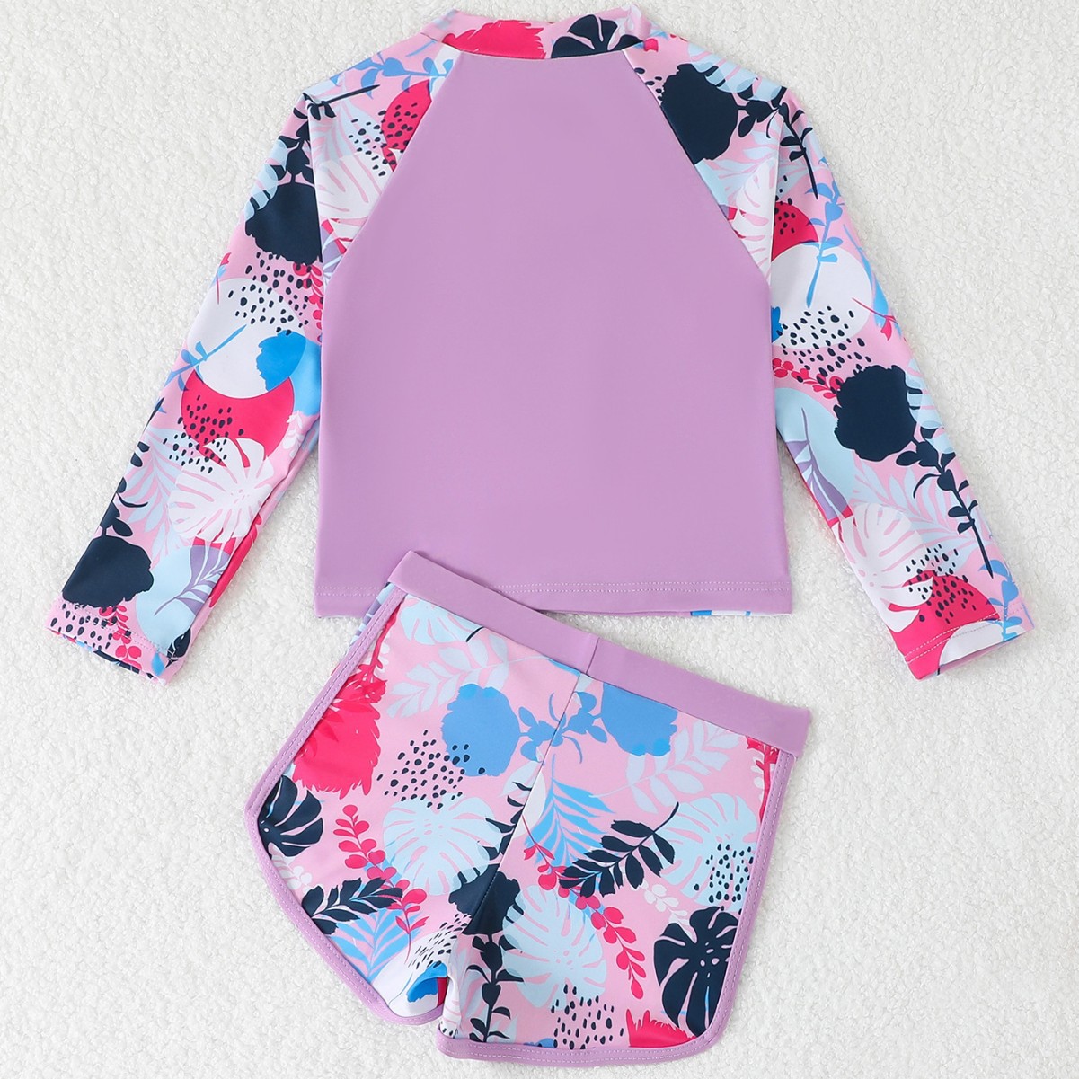 Meisjes badpak met bladerenpri - Rash Guard Long Sleeve recensie en prijs