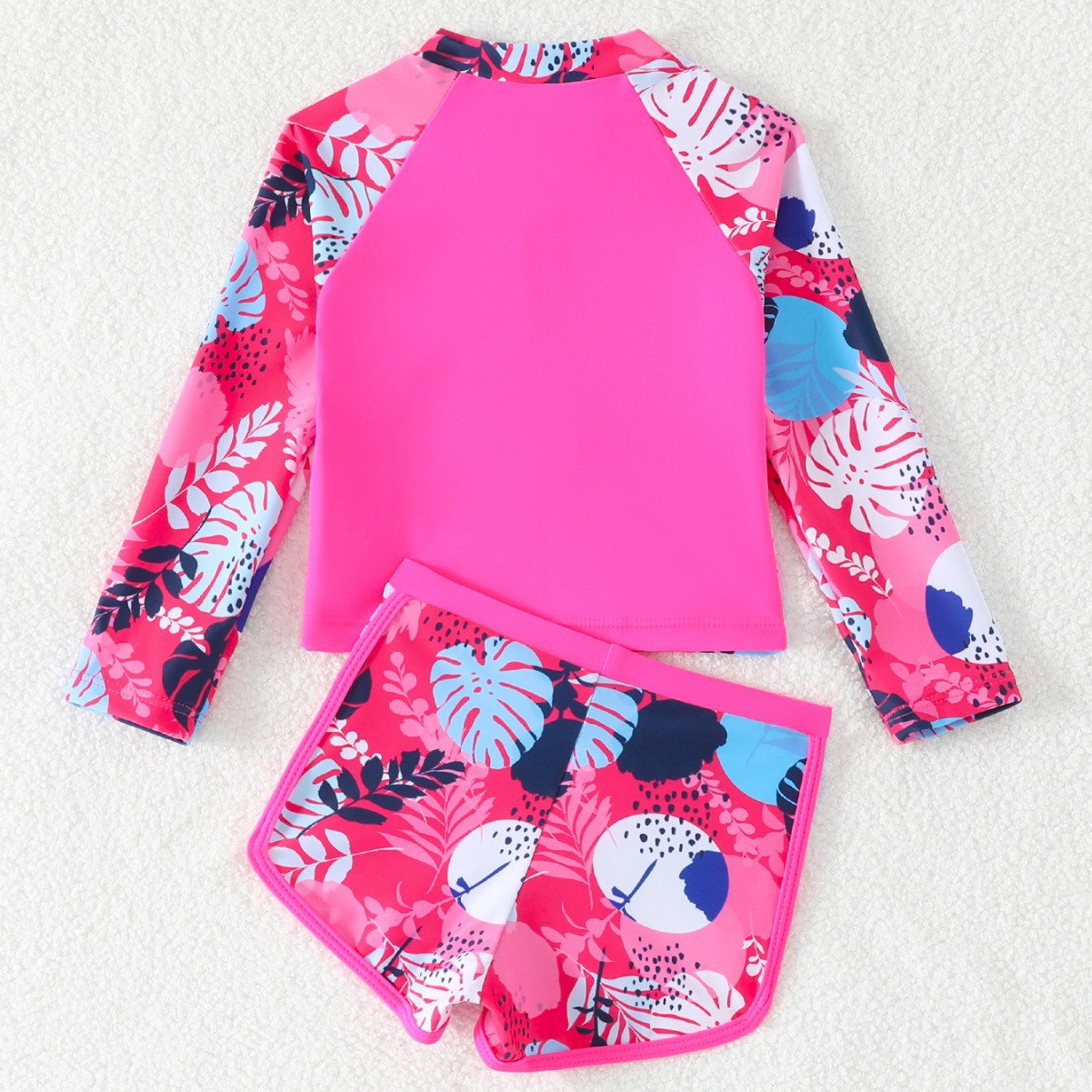 Meisjes badpak met bladerenpri - Rash Guard Long Sleeve recensie en prijs