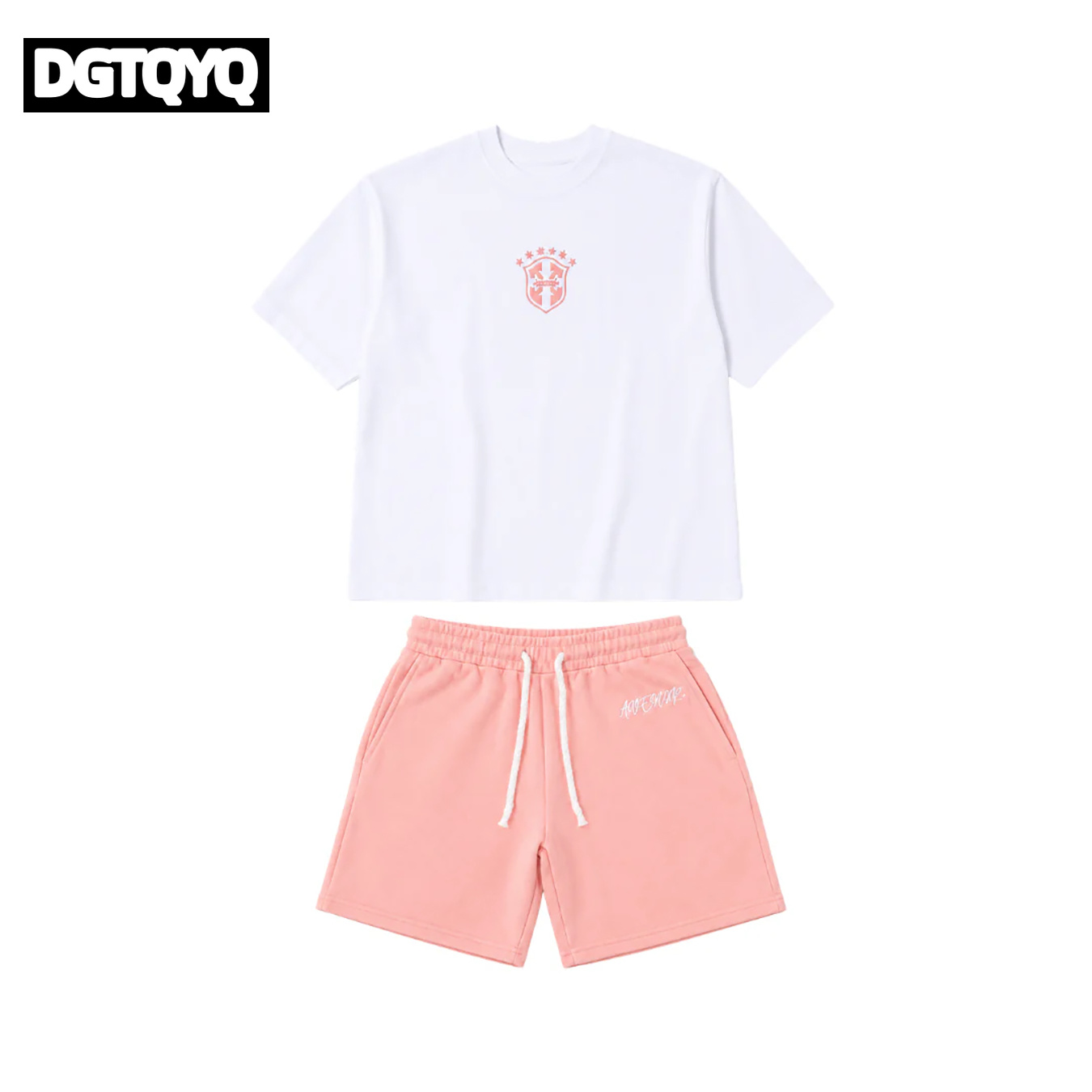 Zomerse nieuwe roze geborduurd - Summer Clothing Sets Women recensie en prijs