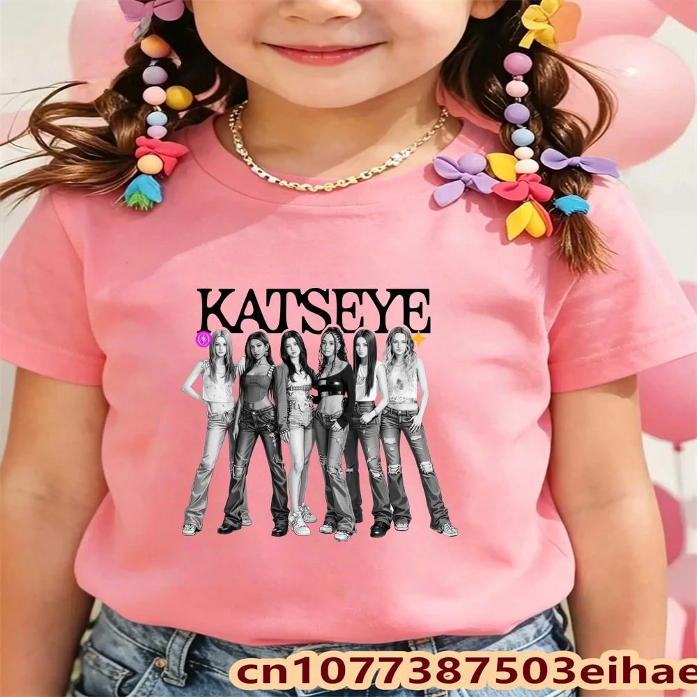 KATSEYE T-shirt Mode Bedrukte  - Summer Clothing Kids Sale recensie en prijs