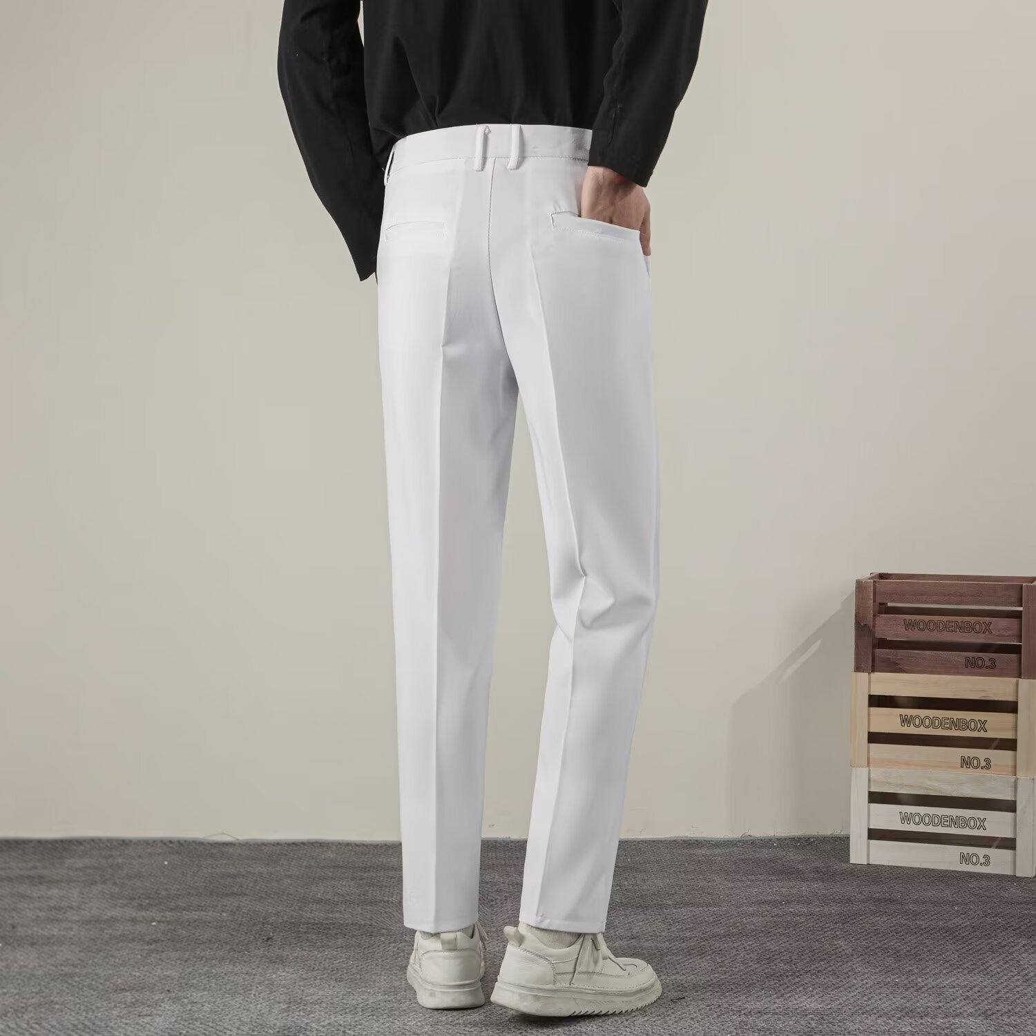 Zomer heren effen kleur rechte - Summer Clothing Brands Men recensie en prijs