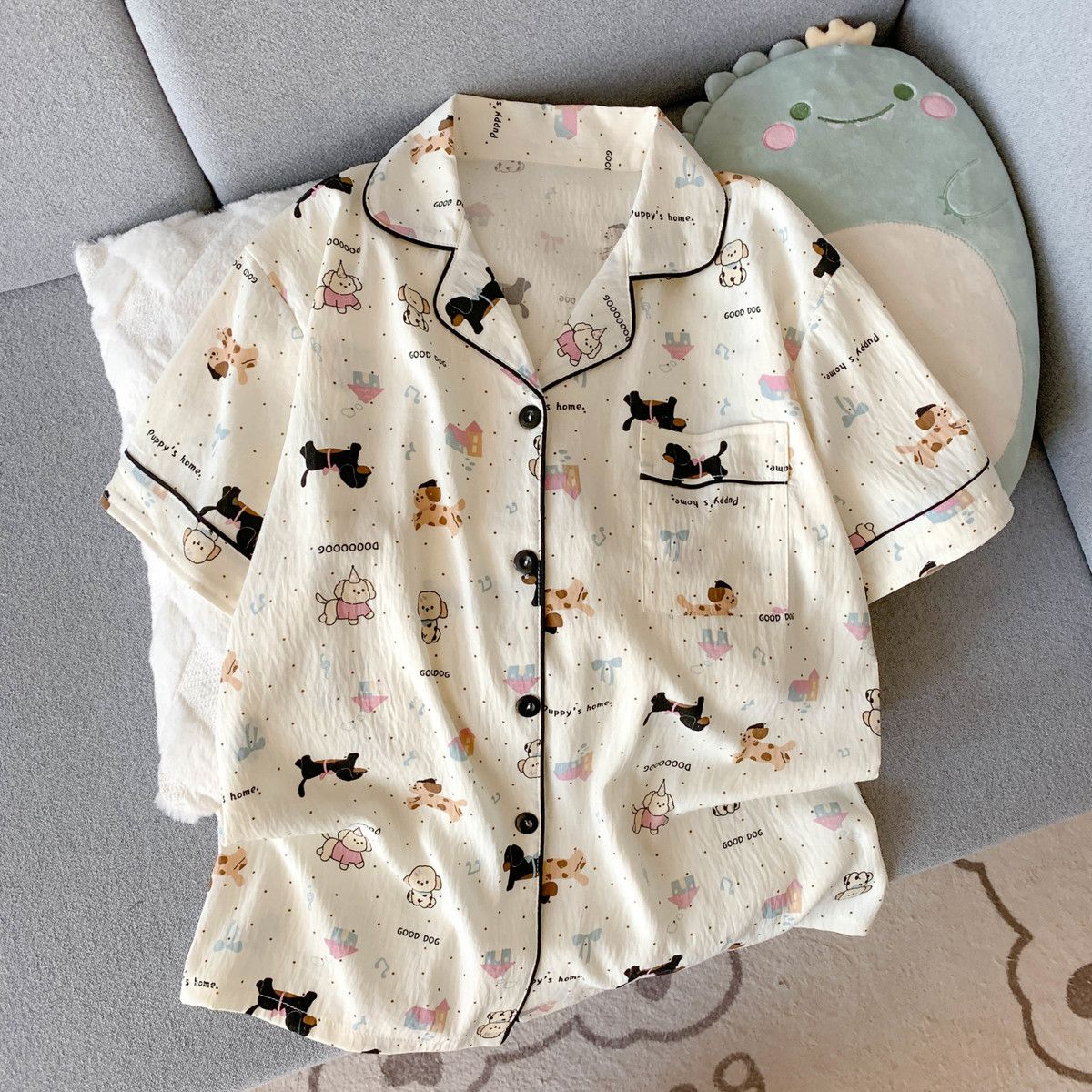Zomerse dunne pyjama voor dame - Summer Clothing Sets Women recensie en prijs